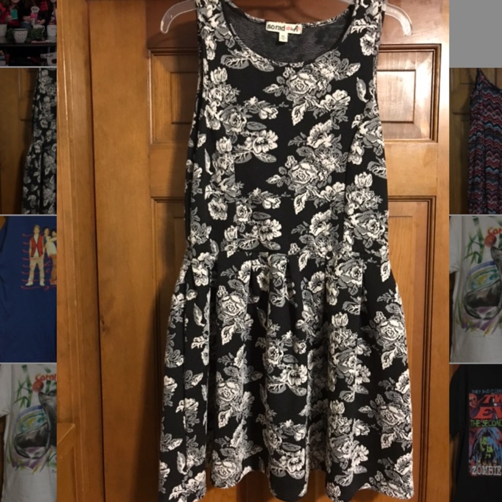 Black Floral Dress